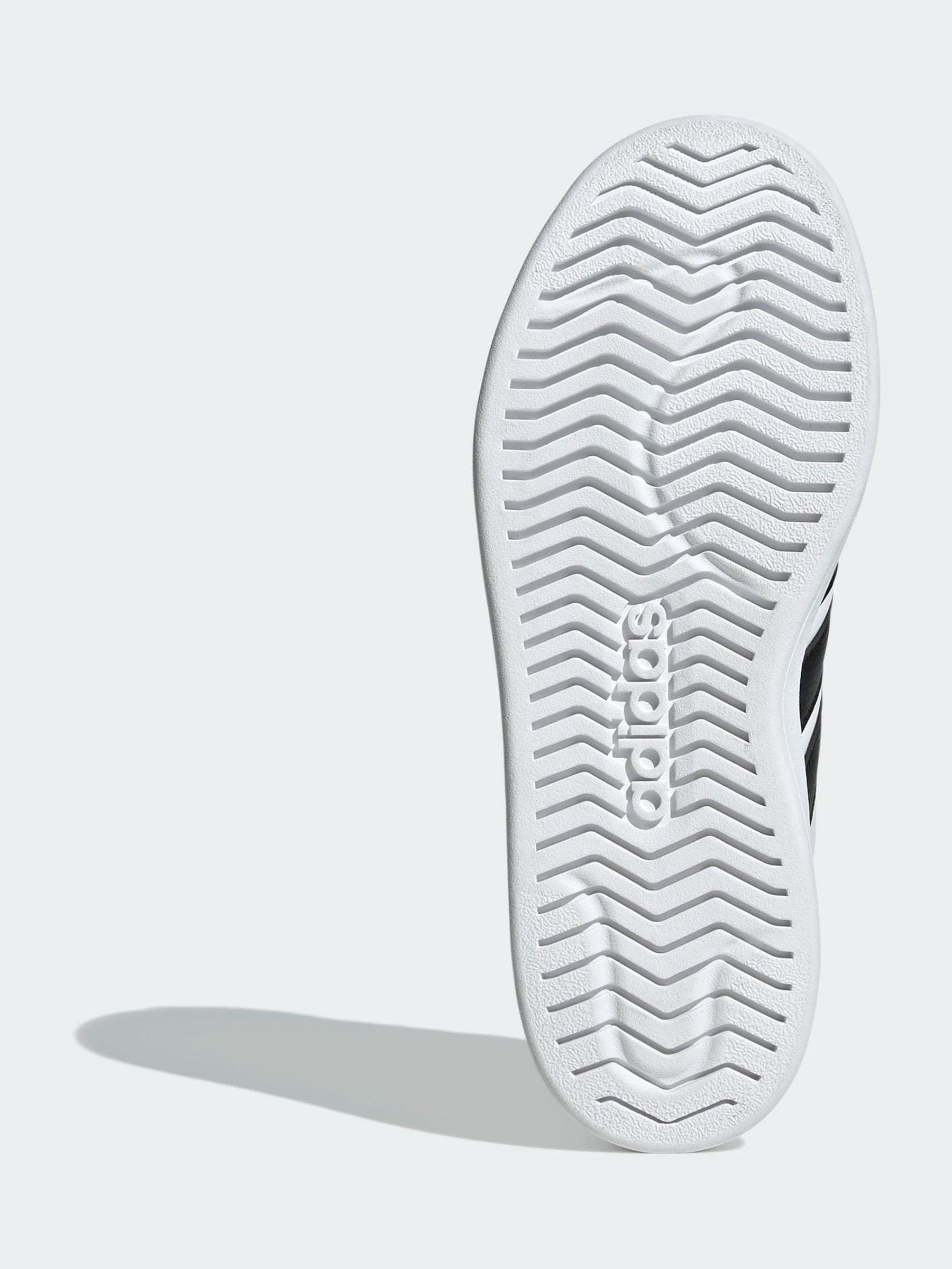 adidas White Street Talk Lace Junior Trainers image 7