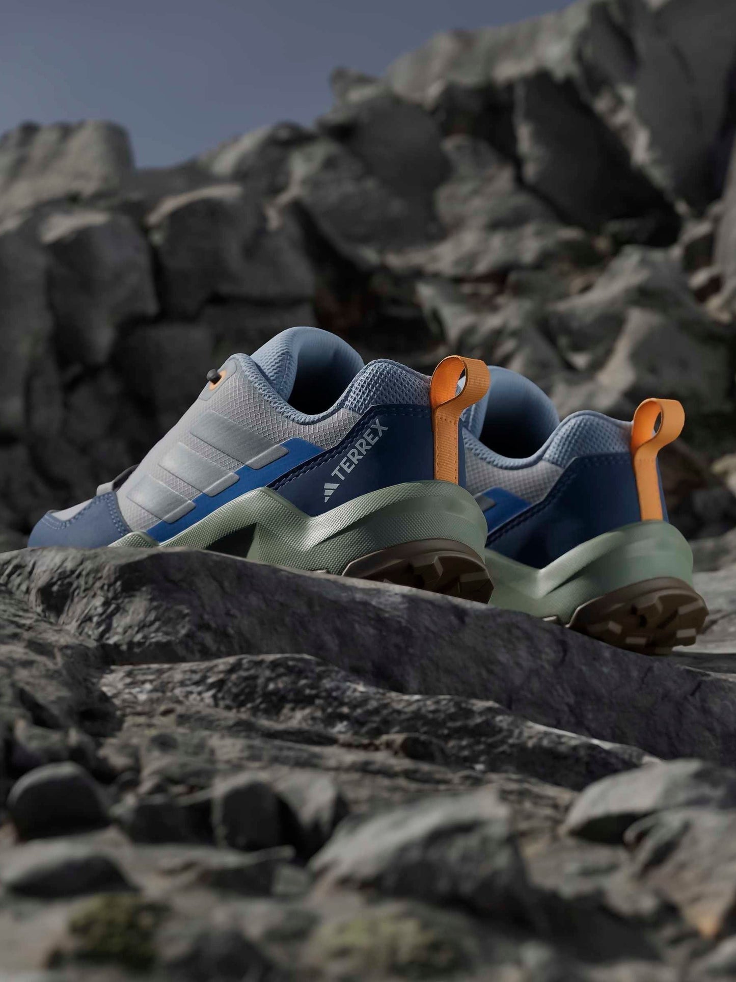 adidas Grey Terrex Ax4r Hiking Kids Trainers image 9