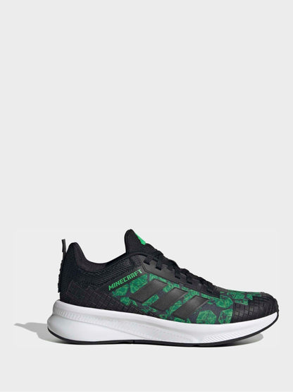 adidas Black Minecraft Fortarun 4.0 Junior Trainers image 3
