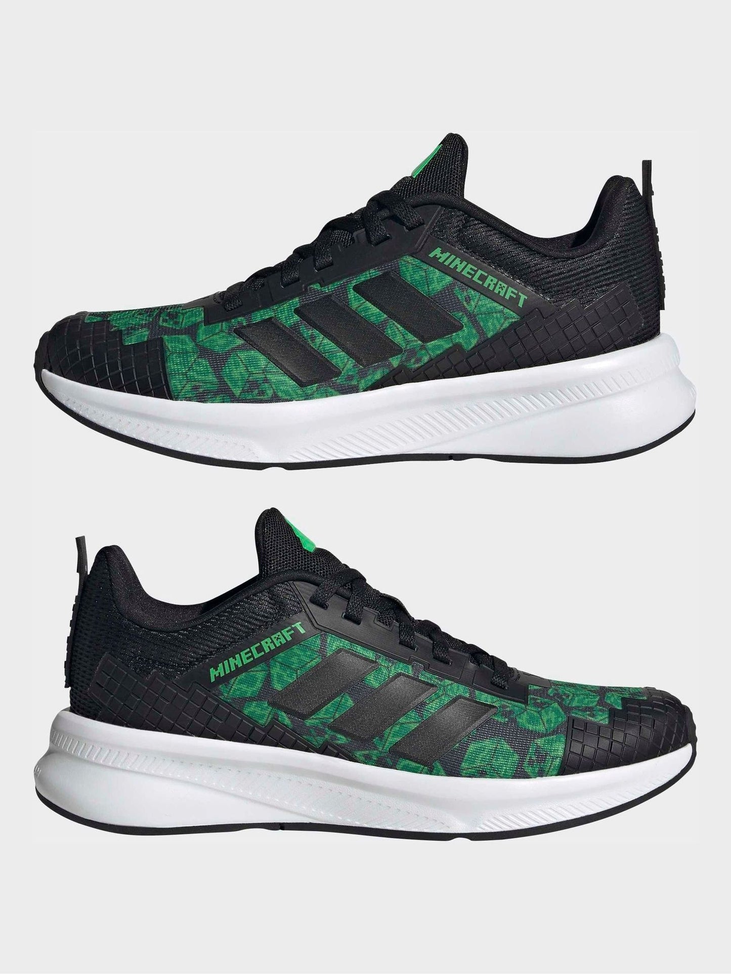 adidas Black Minecraft Fortarun 4.0 Junior Trainers image 7
