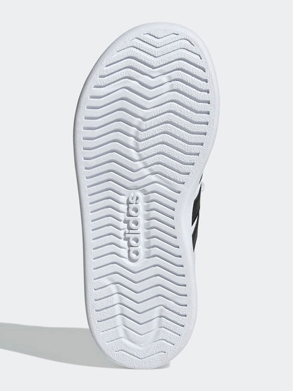 adidas White Street Talk Elastic Lace Kids Trainers image 7