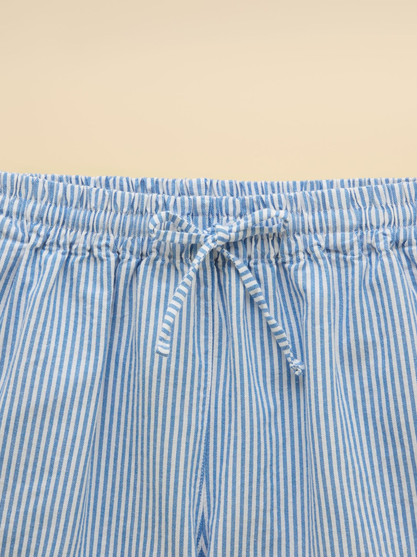 Joules Girls' Amara Blue & White Woven Shorts image 3