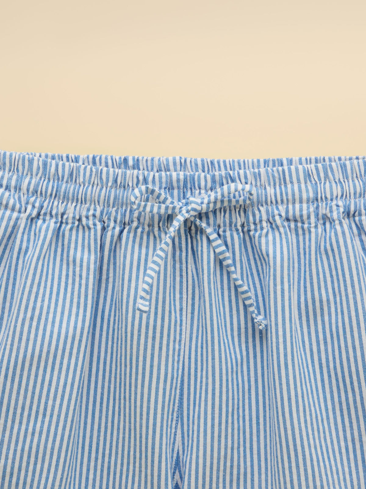 Joules Girls' Amara Blue & White Woven Shorts image 3