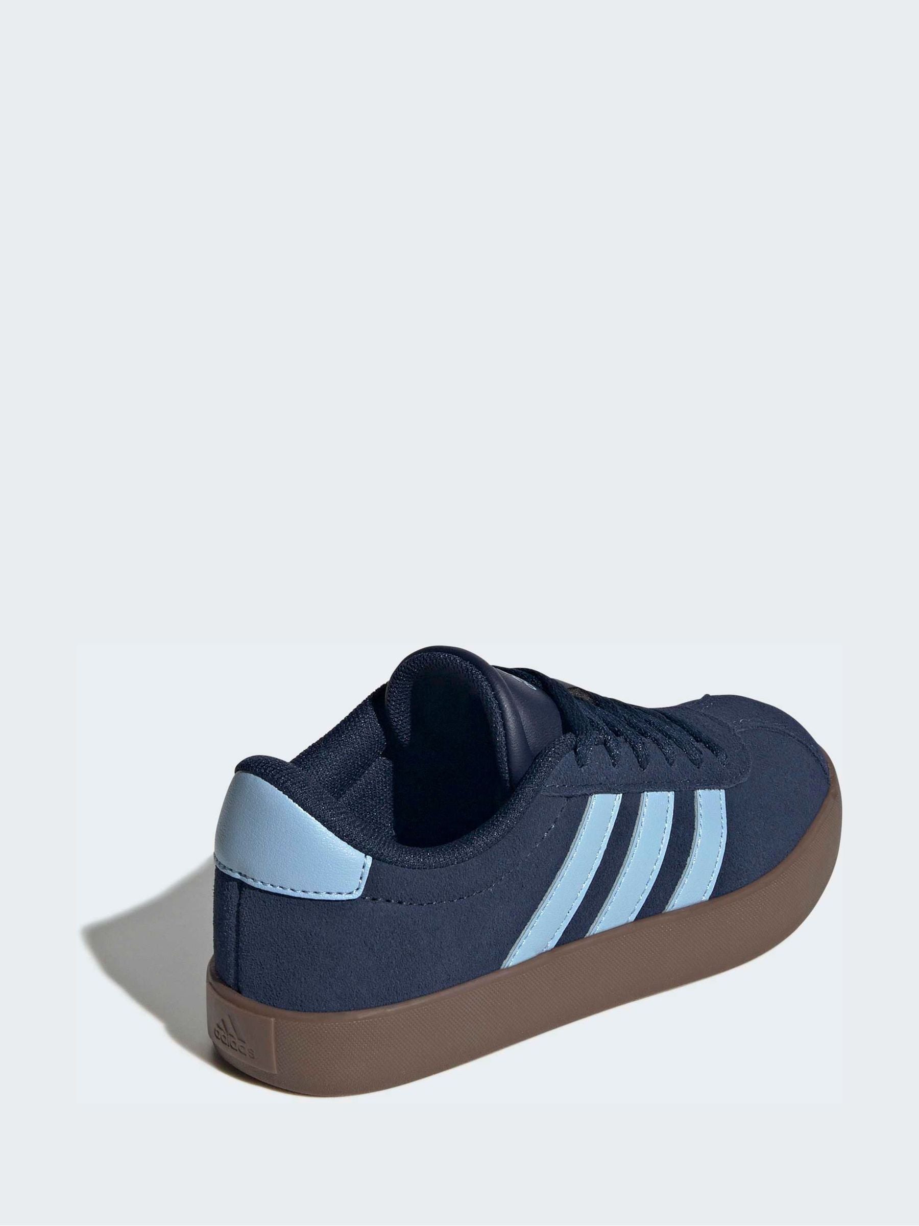 adidas Dark Blue VL Court 3.0 Trainers image 4
