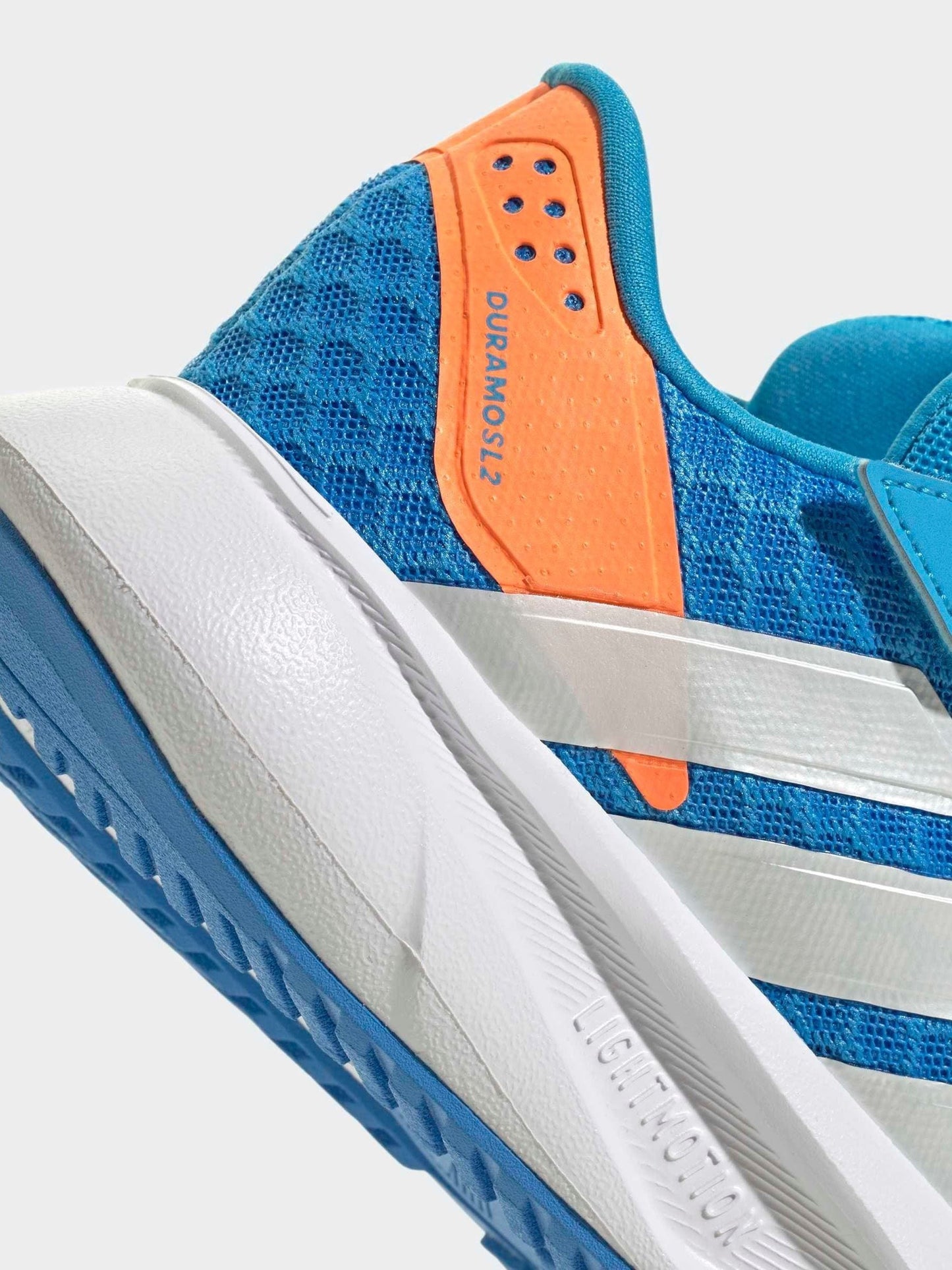 adidas Blue Duramo SL2 Elastic Lace Kids Trainers image 10