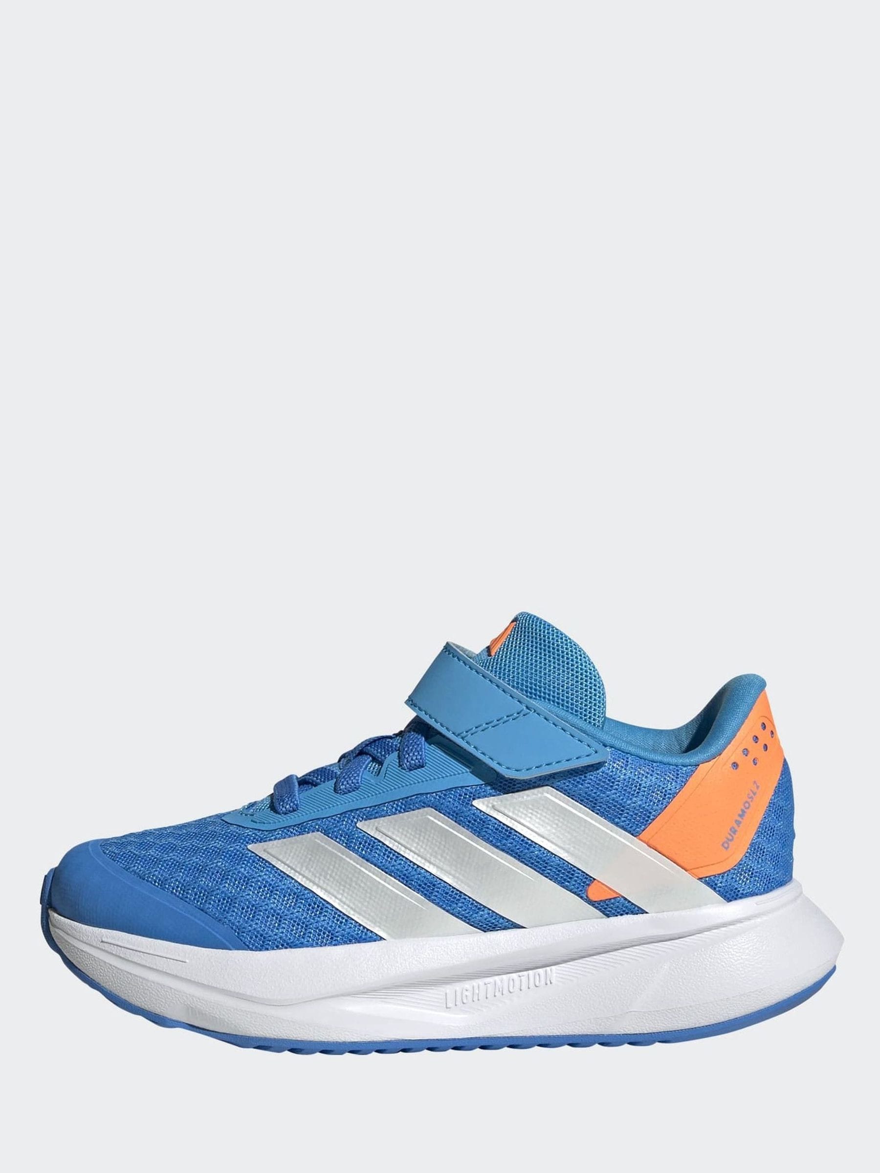adidas Blue Duramo SL2 Elastic Lace Kids Trainers image 3