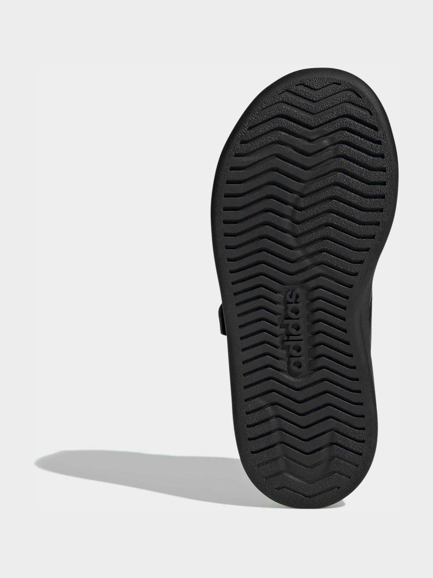 adidas Black Street Talk Elastic Lace Kids Trainers image 4