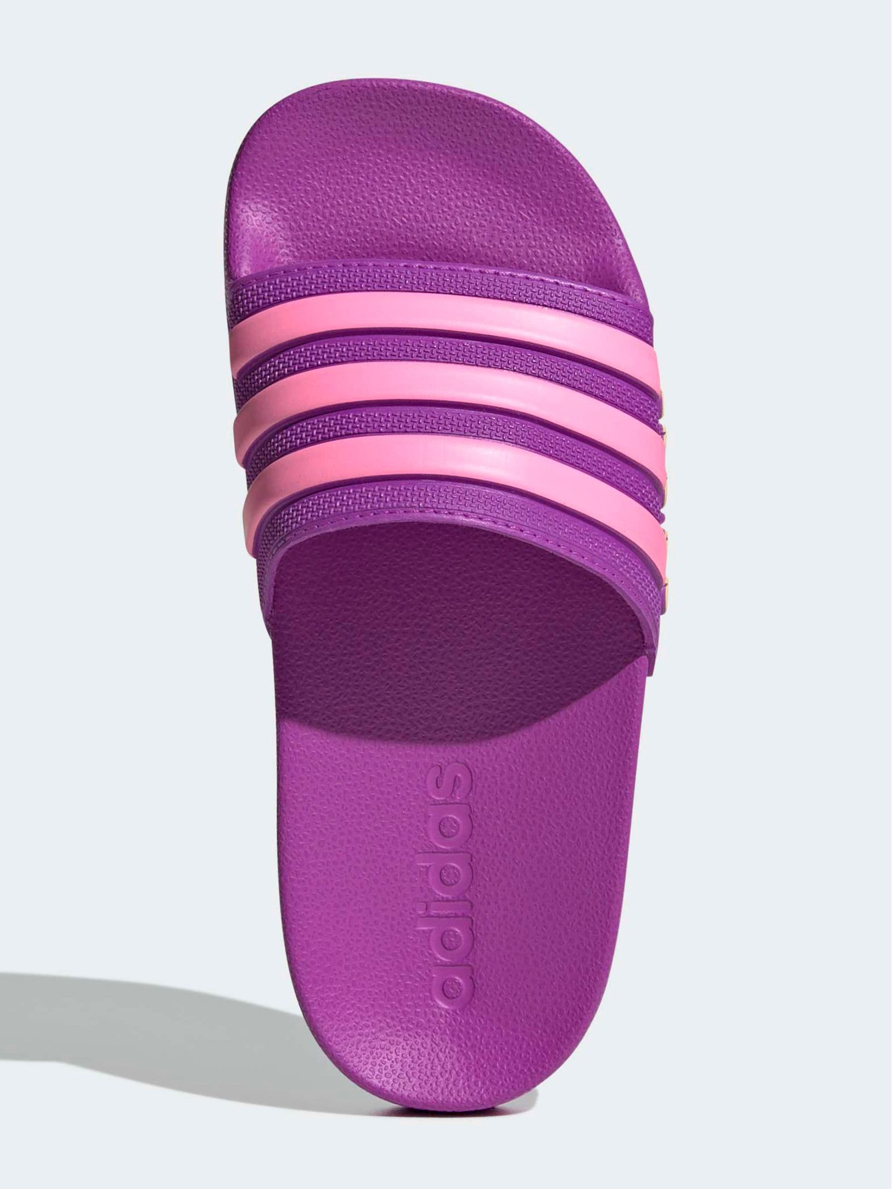 adidas Purple Adilette Kids Swim Sandals image 7