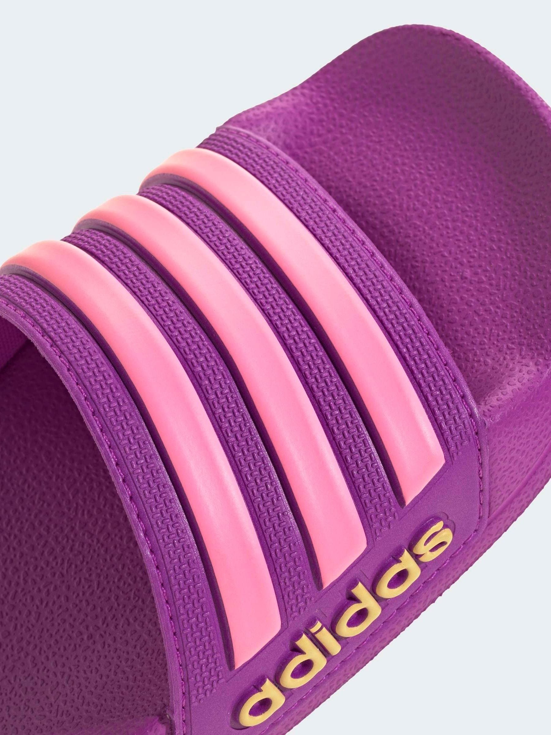adidas Purple Adilette Kids Swim Sandals image 9