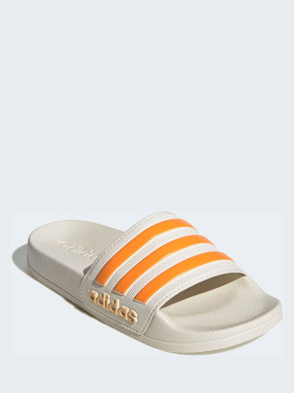 adidas White Adilette Kids Swim Sandals image 1