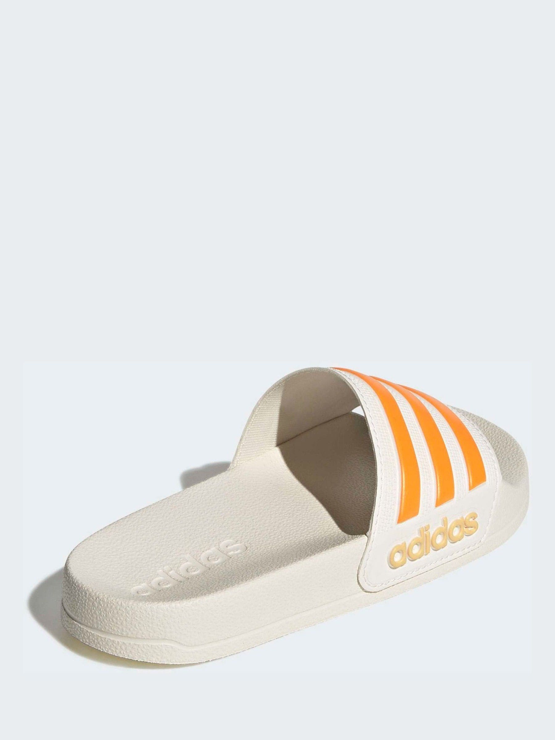 adidas White Adilette Kids Swim Sandals image 2