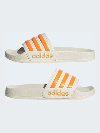 adidas White Adilette Kids Swim Sandals image 5