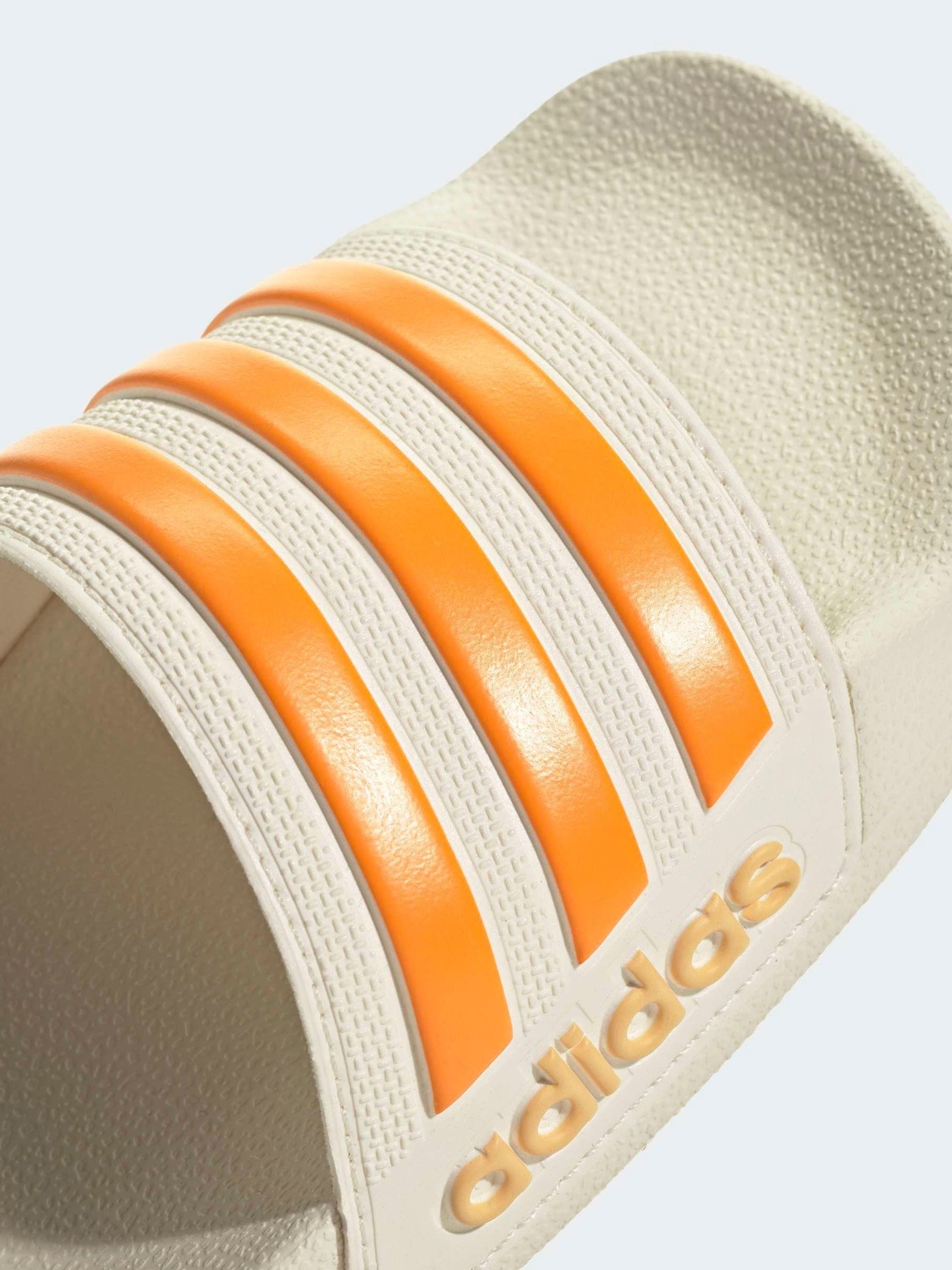 adidas White Adilette Kids Swim Sandals image 8