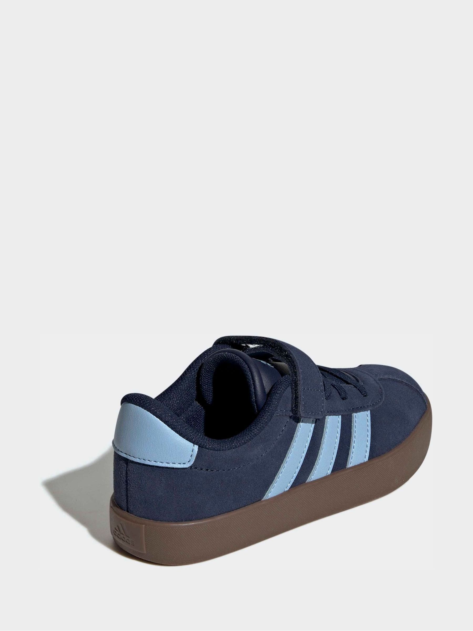 adidas Dark Blue Vl Court 3.0 Trainers image 4