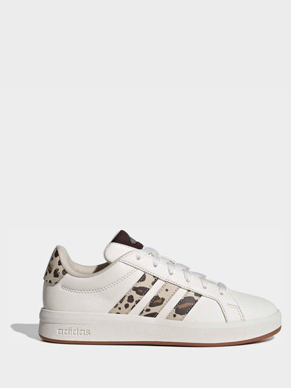 adidas White Grand Court 3.0 Junior Trainers image 1
