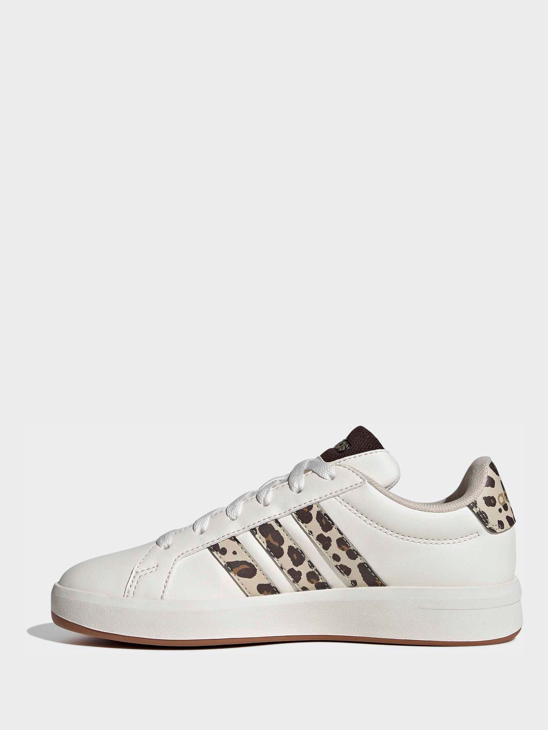 adidas White Grand Court 3.0 Junior Trainers image 2