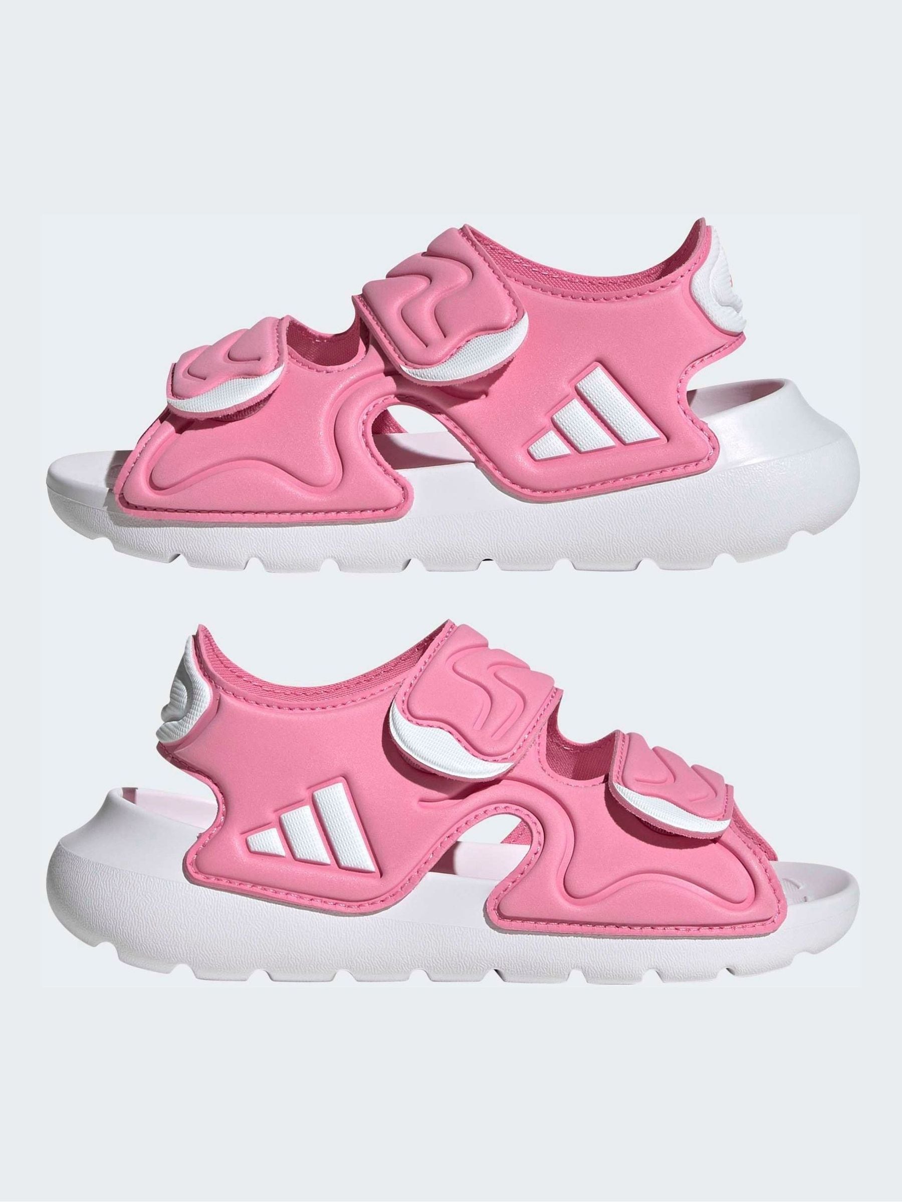 adidas Pink AltaSwim 3 Kids Sandals image 3