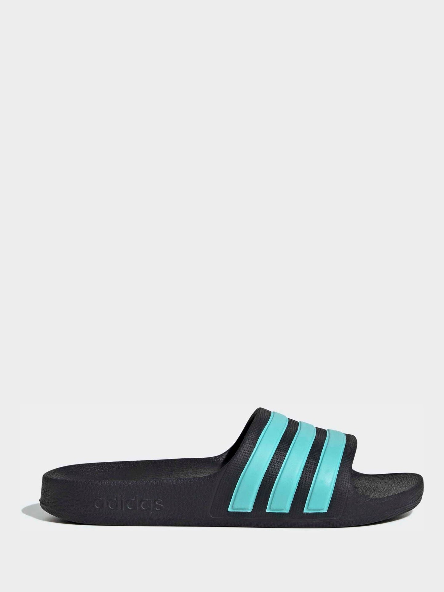 adidas Black/Blue Adilette Kids Swim Sandals image 3
