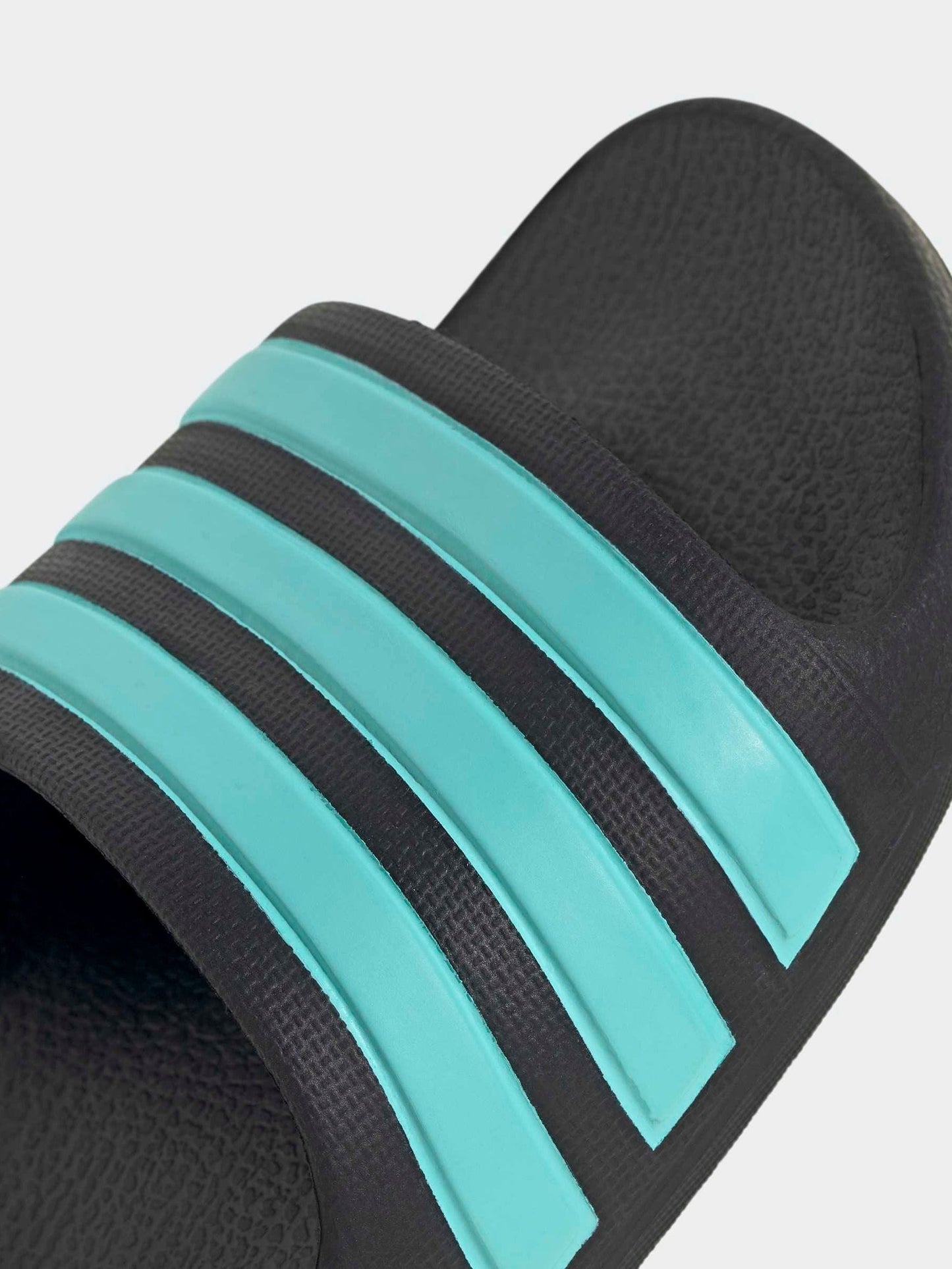 adidas Black/Blue Adilette Kids Swim Sandals image 9