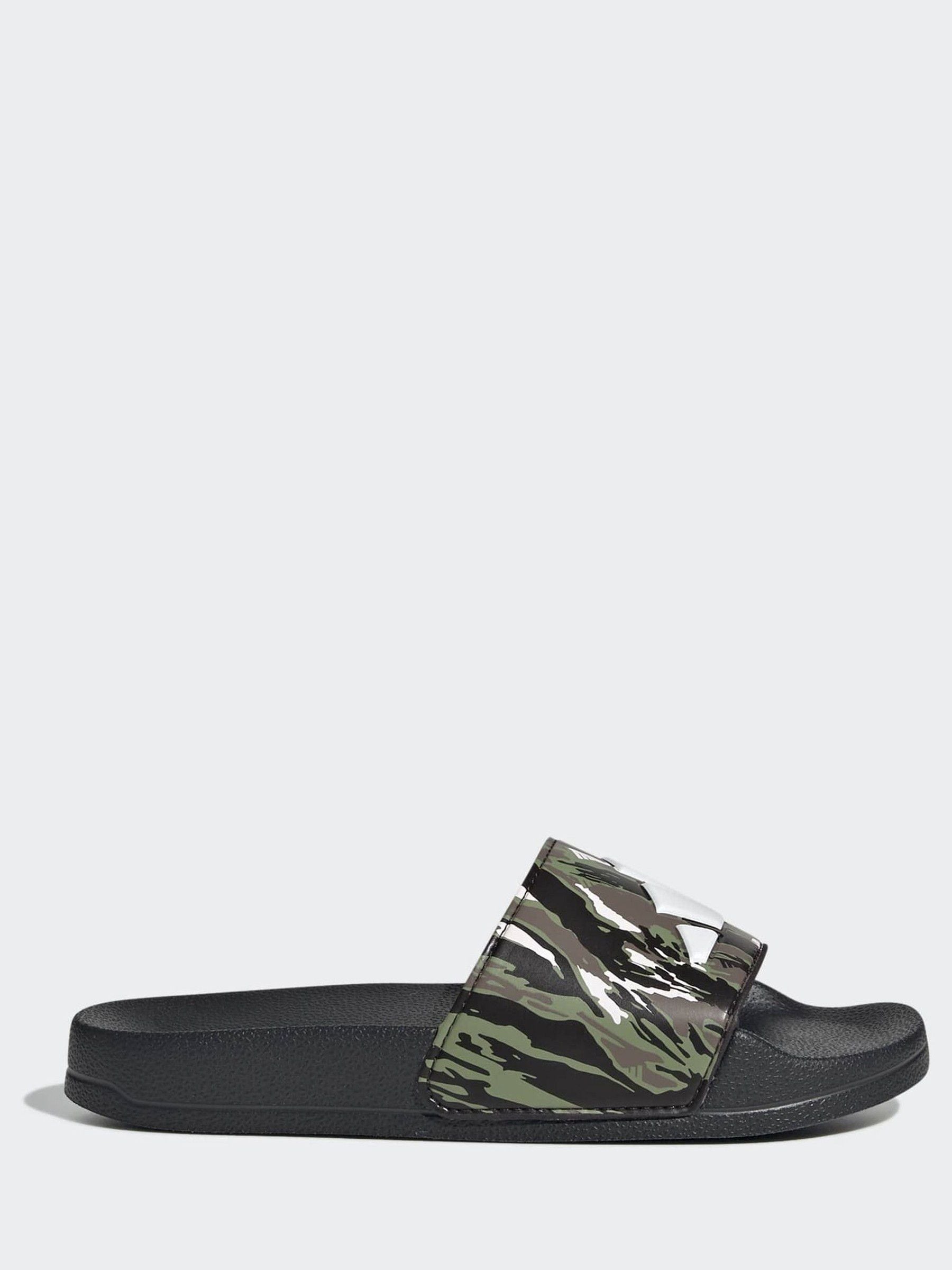 adidas Black Adilette Logo Kids Sandals image 1