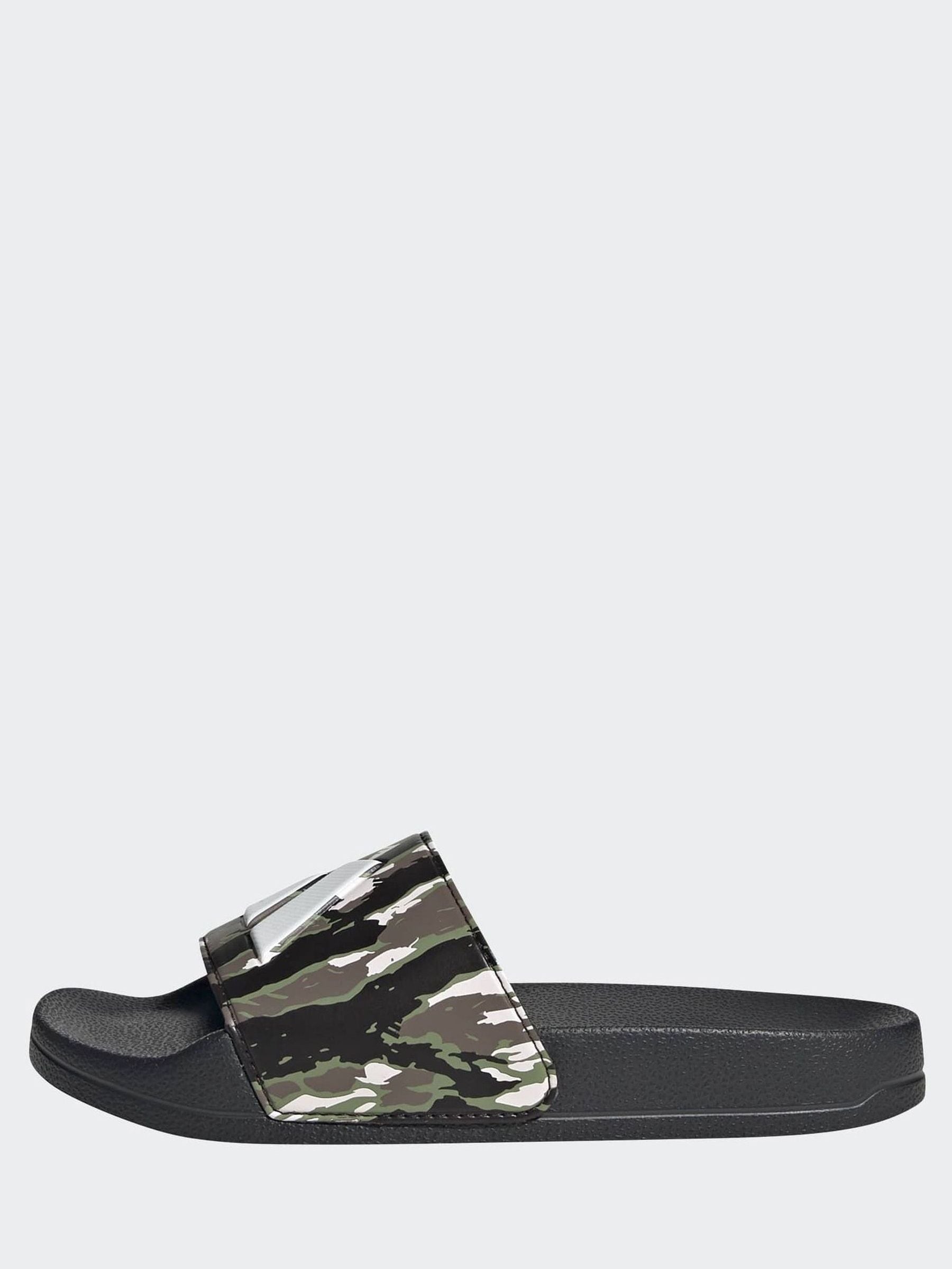 adidas Black Adilette Logo Kids Sandals image 3