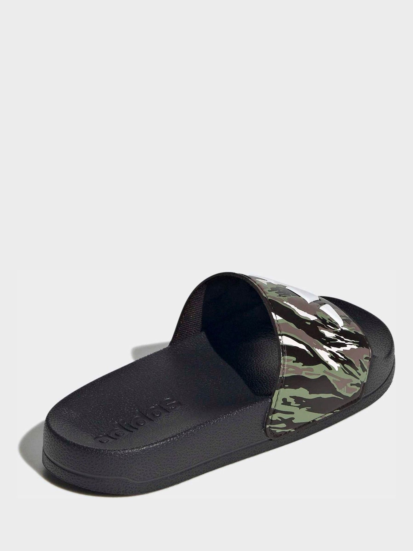 adidas Black Adilette Logo Kids Sandals image 5