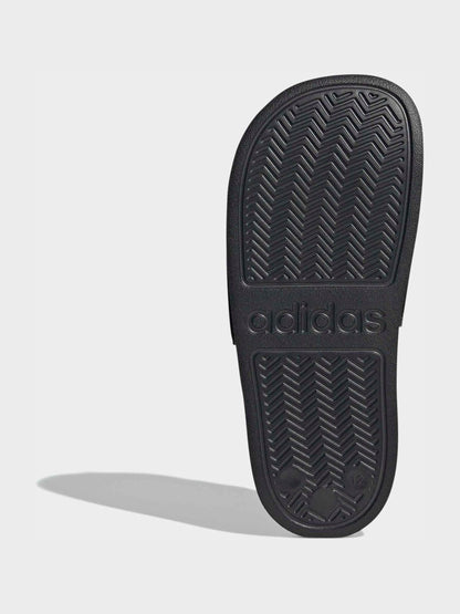 adidas Black Adilette Logo Kids Sandals image 8
