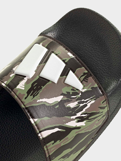 adidas Black Adilette Logo Kids Sandals image 9
