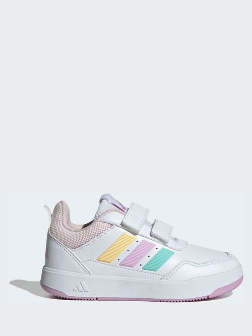 adidas White/Multi Hook and Loop Tensaur Sport 3.0 Junior Trainers image 1