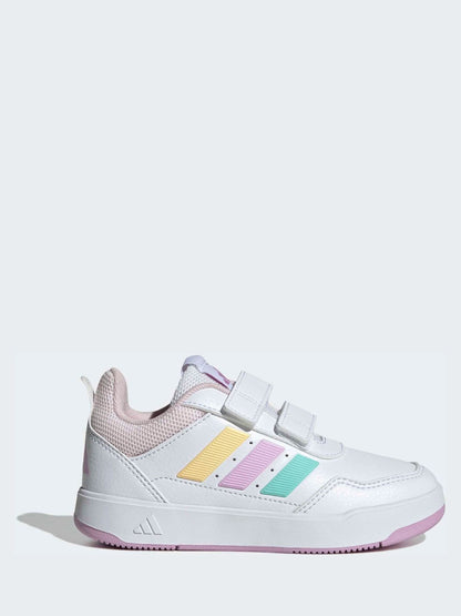 adidas White/Multi Hook and Loop Tensaur Sport 3.0 Junior Trainers image 1