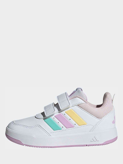 adidas White/Multi Hook and Loop Tensaur Sport 3.0 Junior Trainers image 10