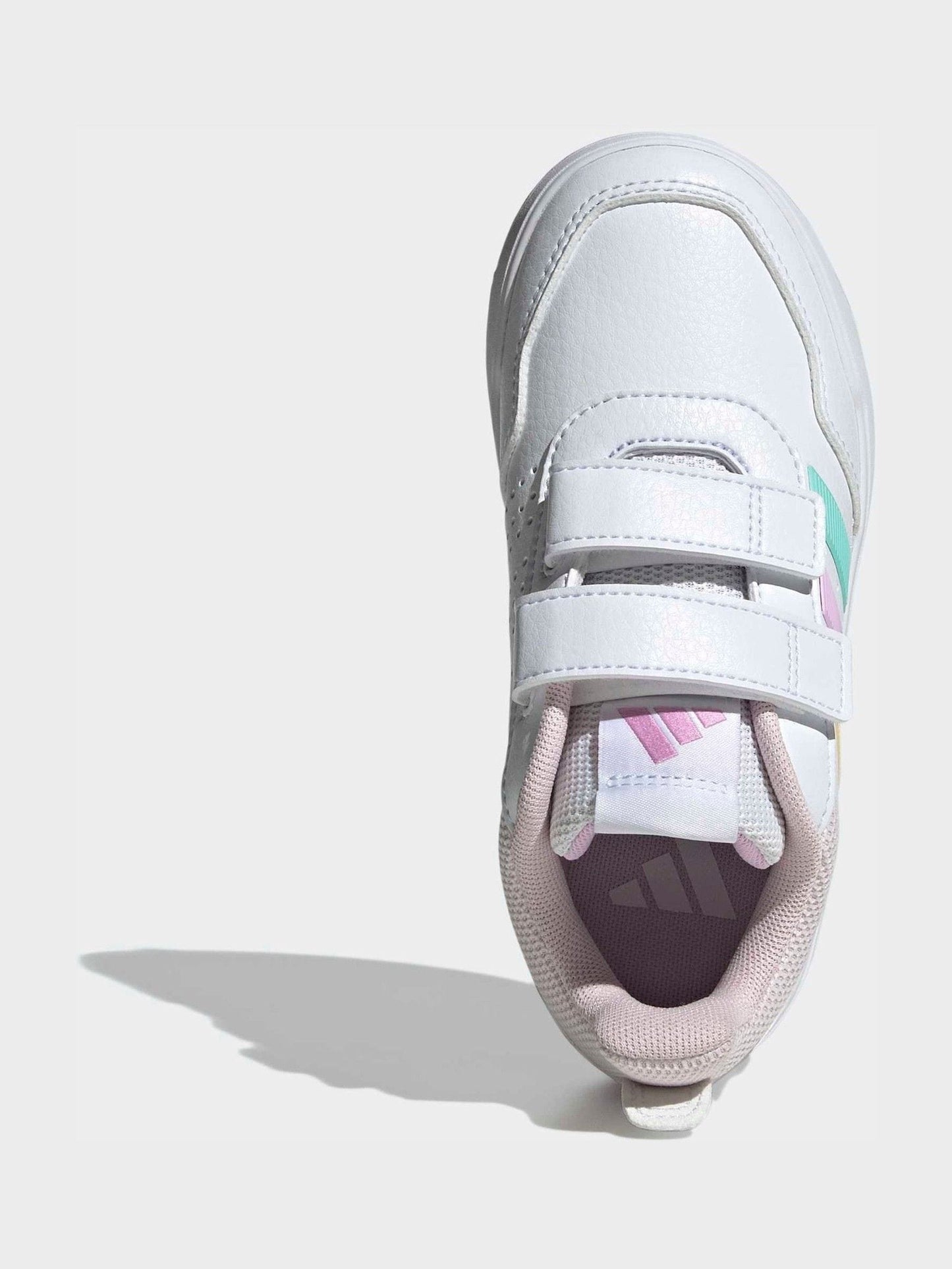 adidas White/Multi Hook and Loop Tensaur Sport 3.0 Junior Trainers image 5