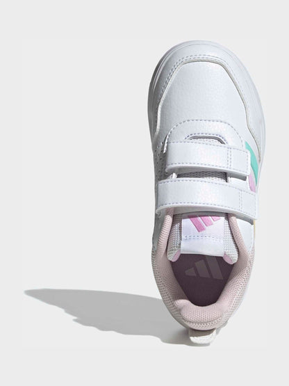 adidas White/Multi Hook and Loop Tensaur Sport 3.0 Junior Trainers image 5