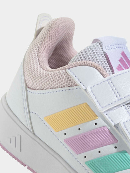 adidas White/Multi Hook and Loop Tensaur Sport 3.0 Junior Trainers image 7