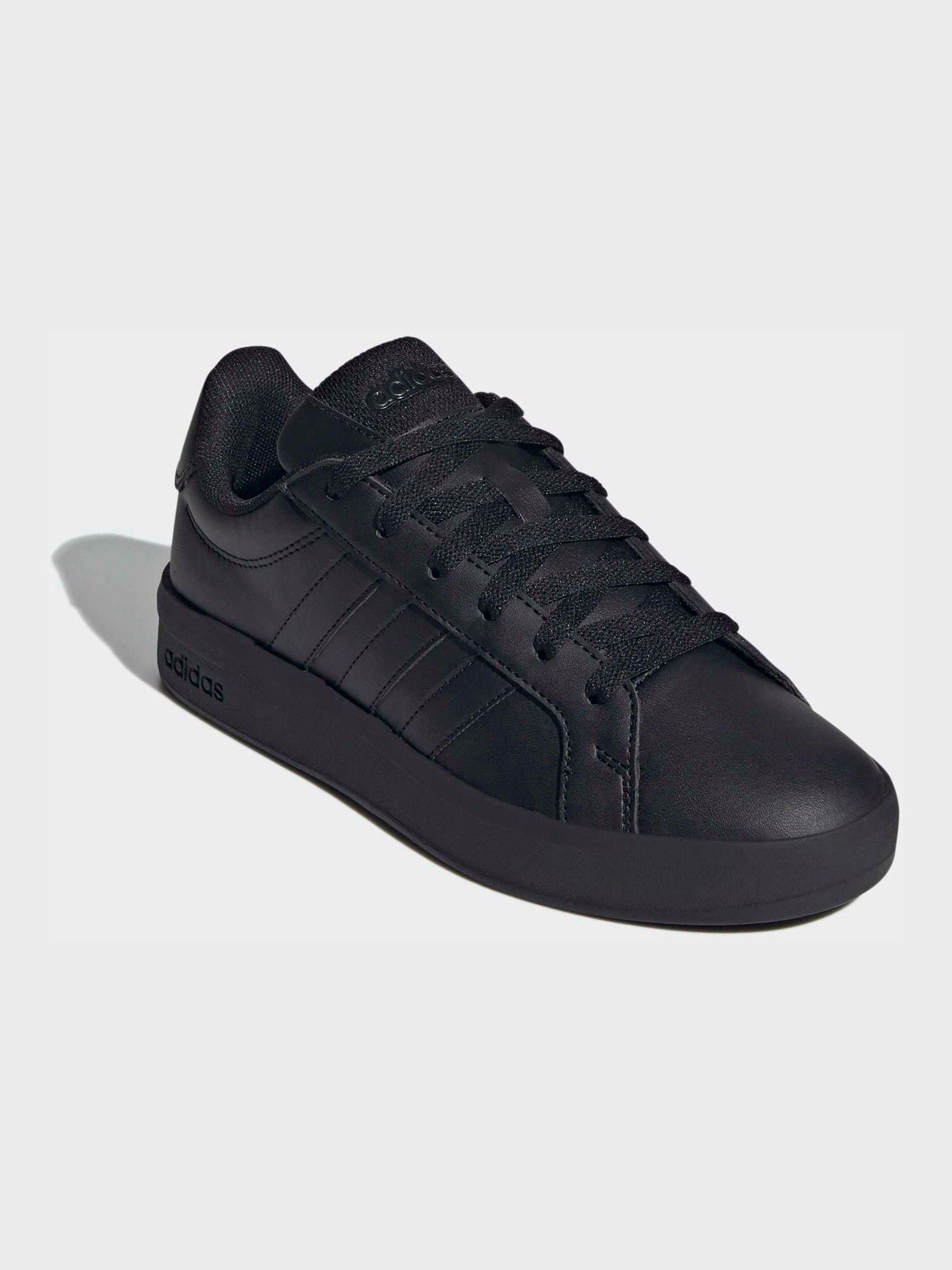 adidas Black Grand Court 3.0 Junior Trainers image 2