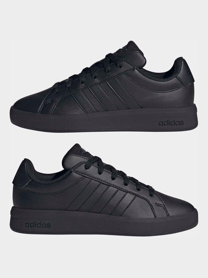 adidas Black Grand Court 3.0 Junior Trainers image 3