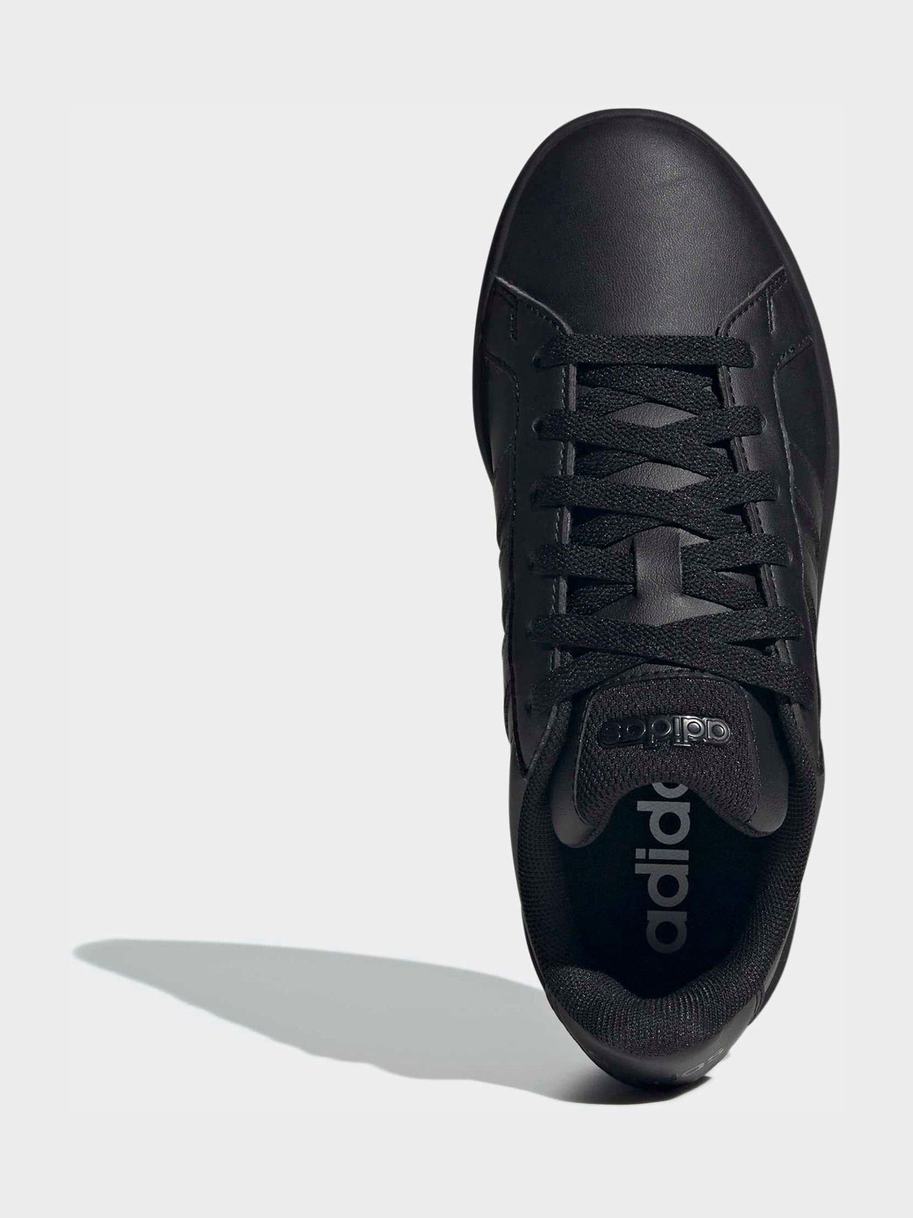 adidas Black Grand Court 3.0 Junior Trainers image 5