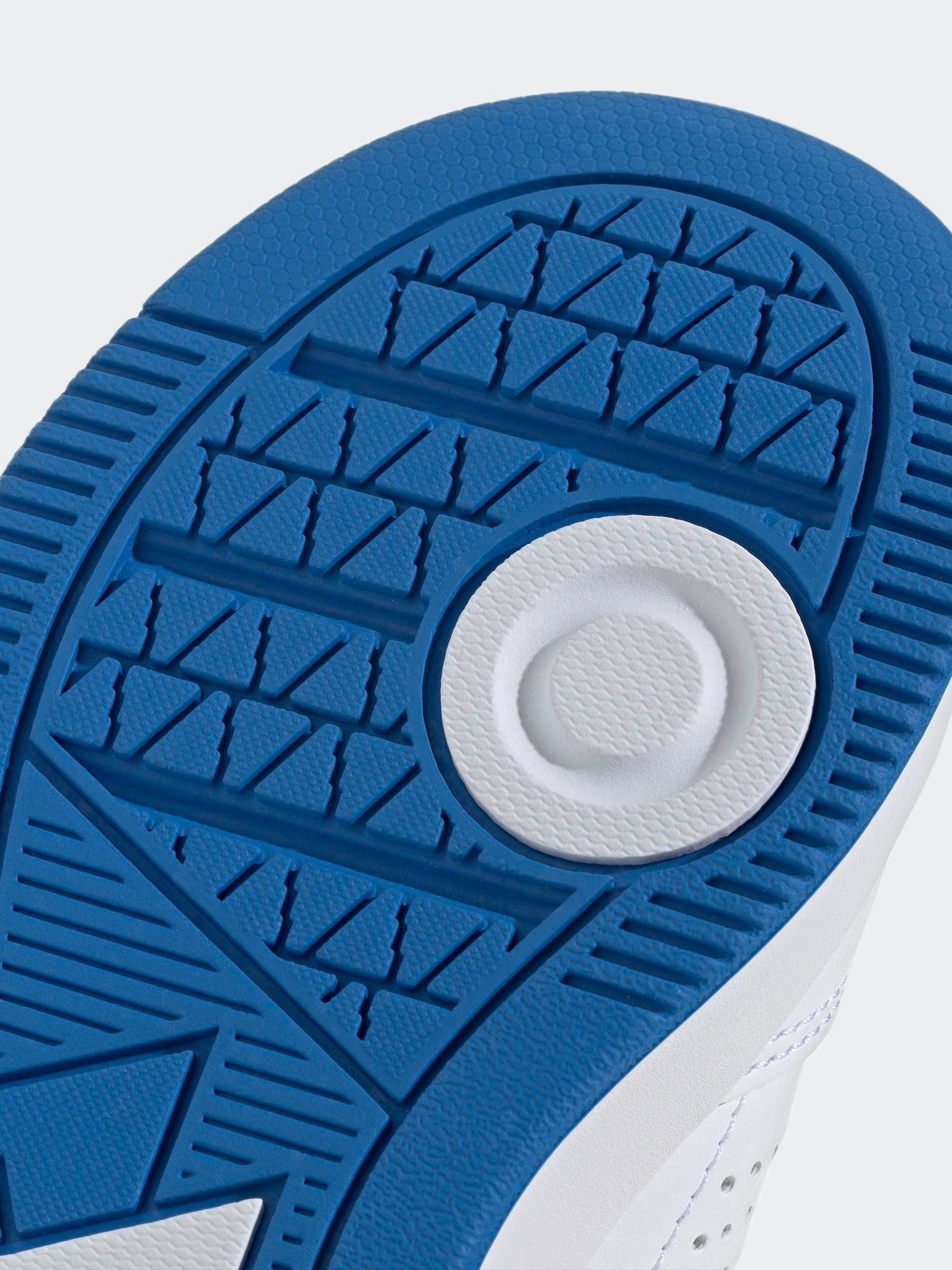 adidas White/Blue Hook and Loop Tensaur Sport 3.0 Junior Trainers image 6