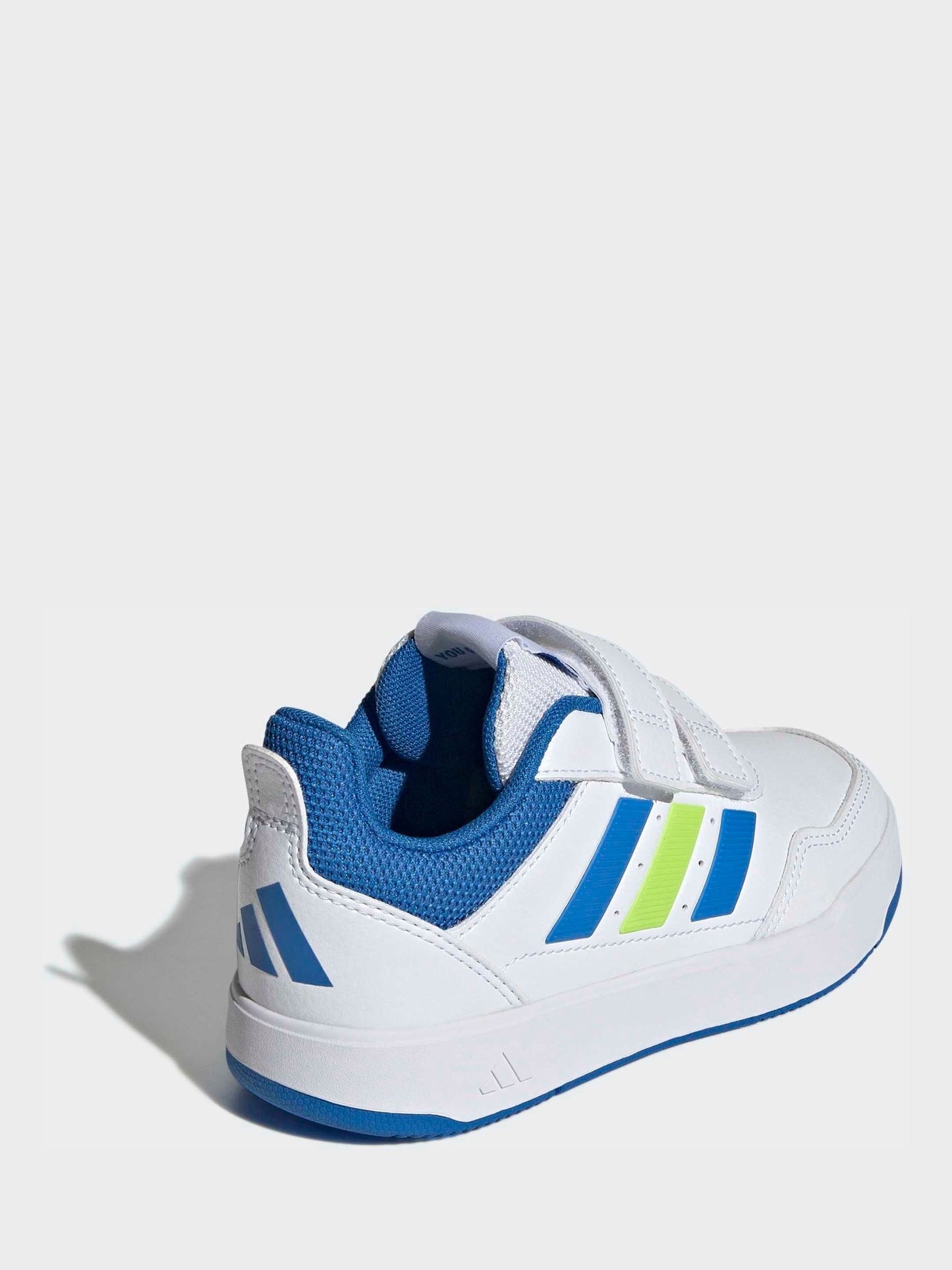 adidas White/Blue Hook and Loop Tensaur Sport 3.0 Junior Trainers image 9