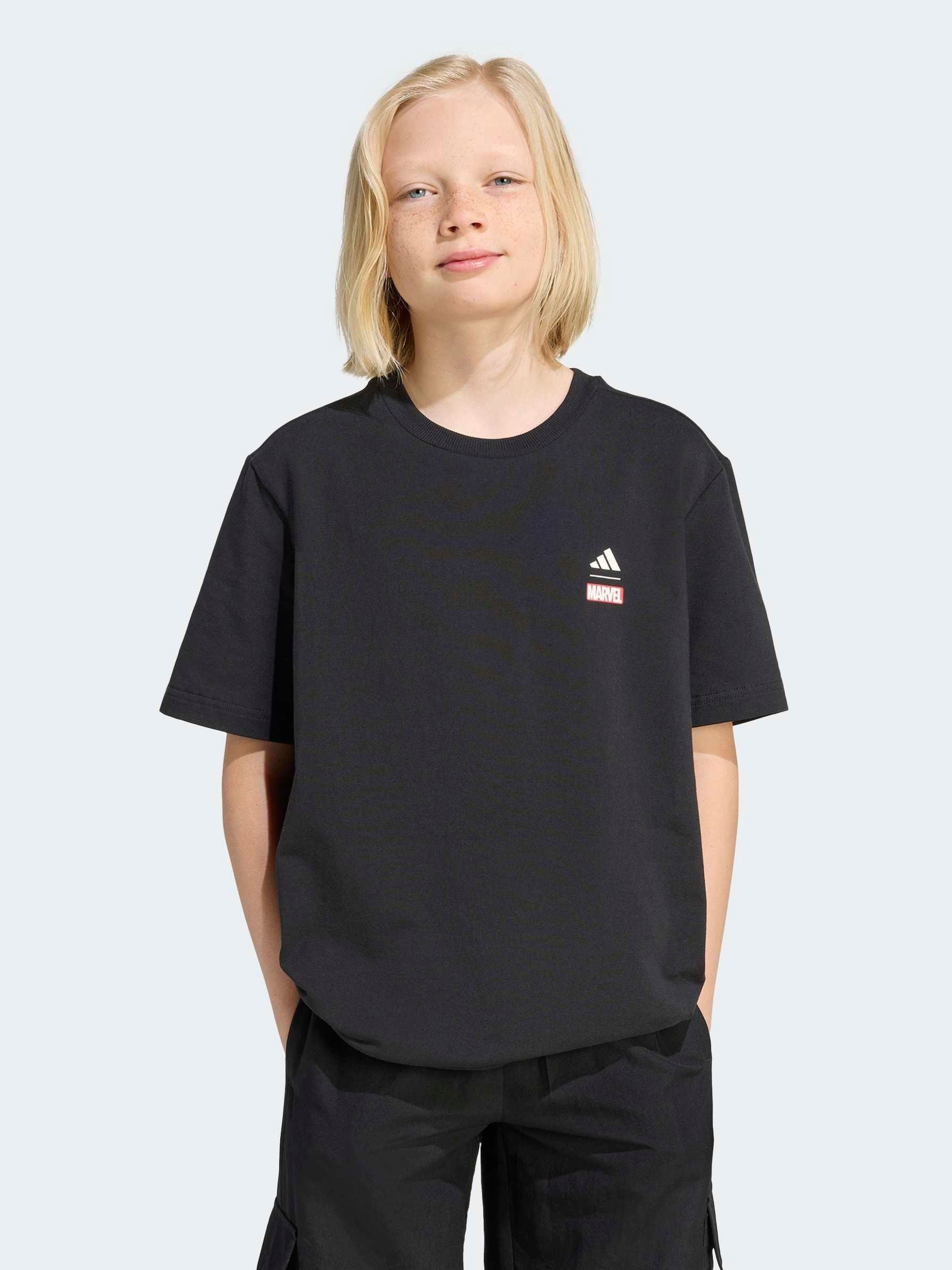 Dsiney Kidz - adidas Black Marvel Spider-Man Graphic T-Shirt image 2