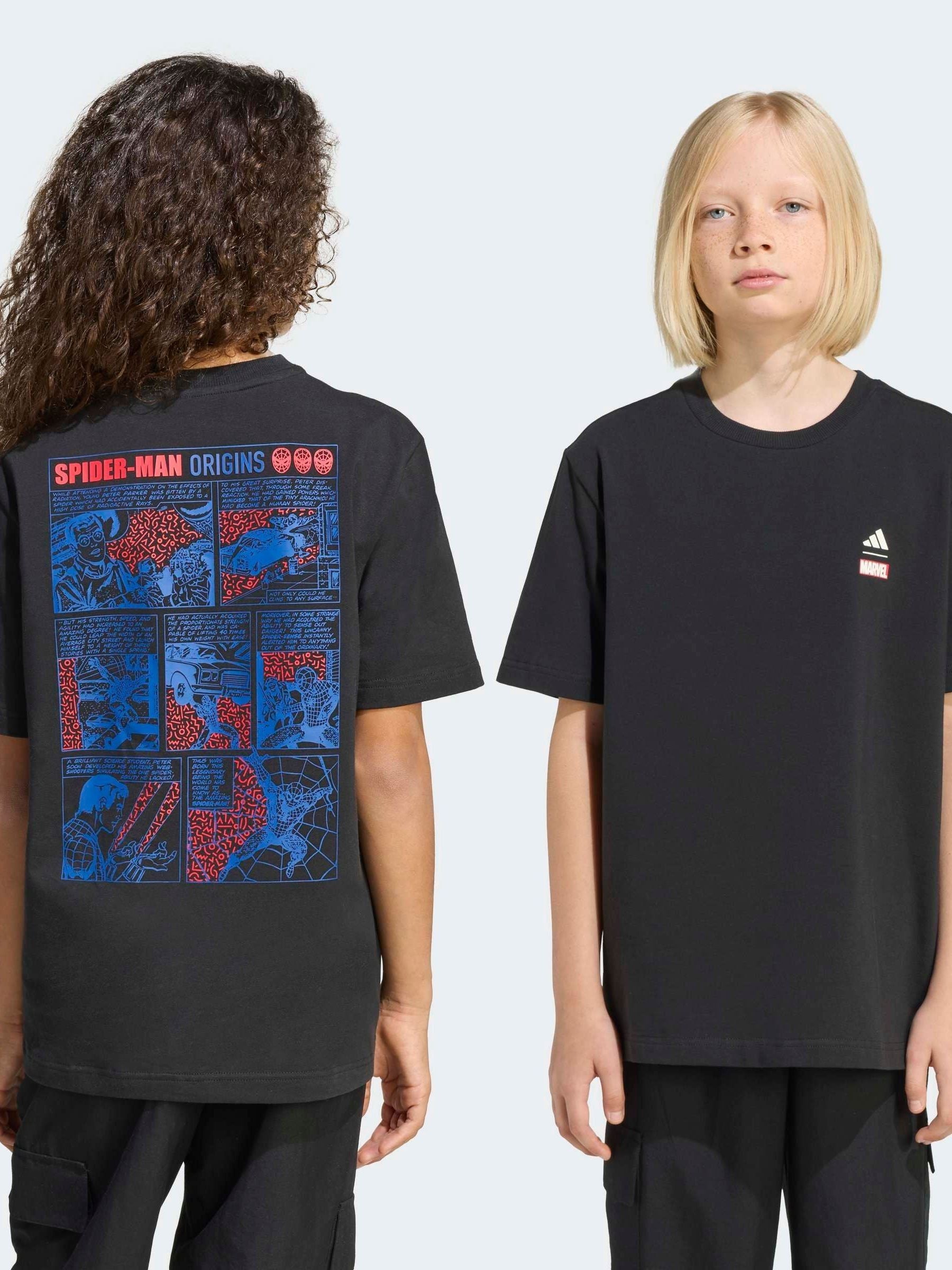 Dsiney Kidz - adidas Black Marvel Spider-Man Graphic T-Shirt image 4
