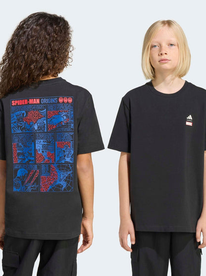 Dsiney Kidz - adidas Black Marvel Spider-Man Graphic T-Shirt image 4