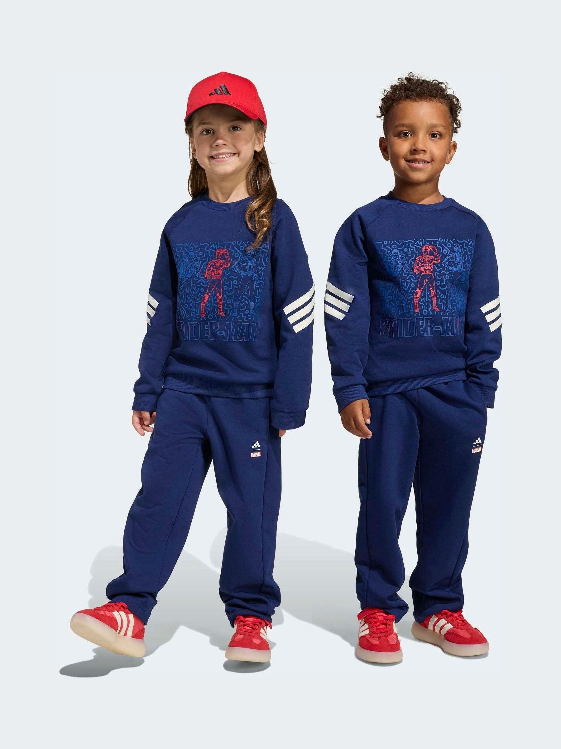 Dsiney Kidz - adidas Blue Marvel Spider-Man   Sweatshirt and Jogger Little Kids Set image 2