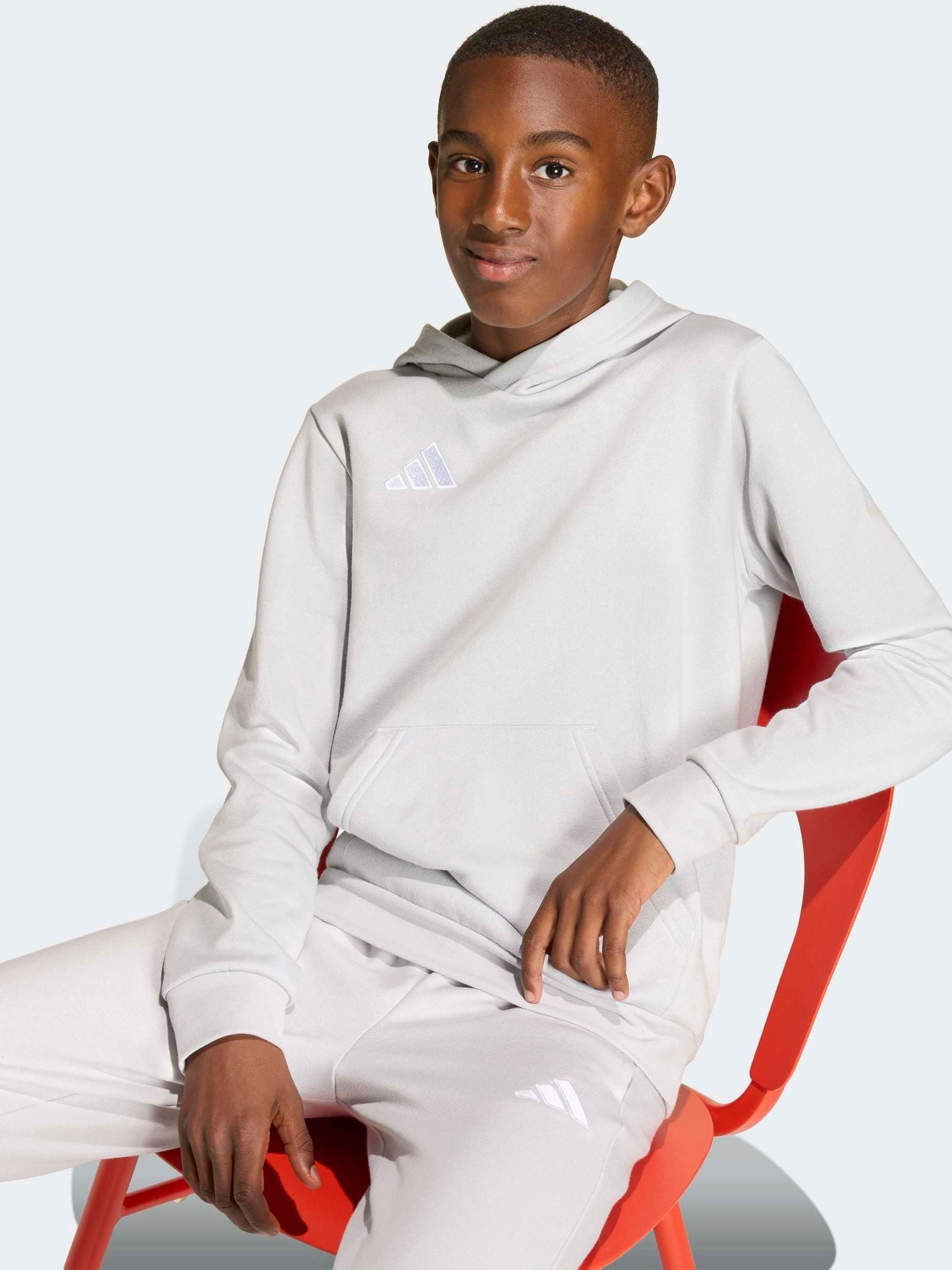 Dsiney Kidz - adidas Grey Entrada 26 Hoodie image 4