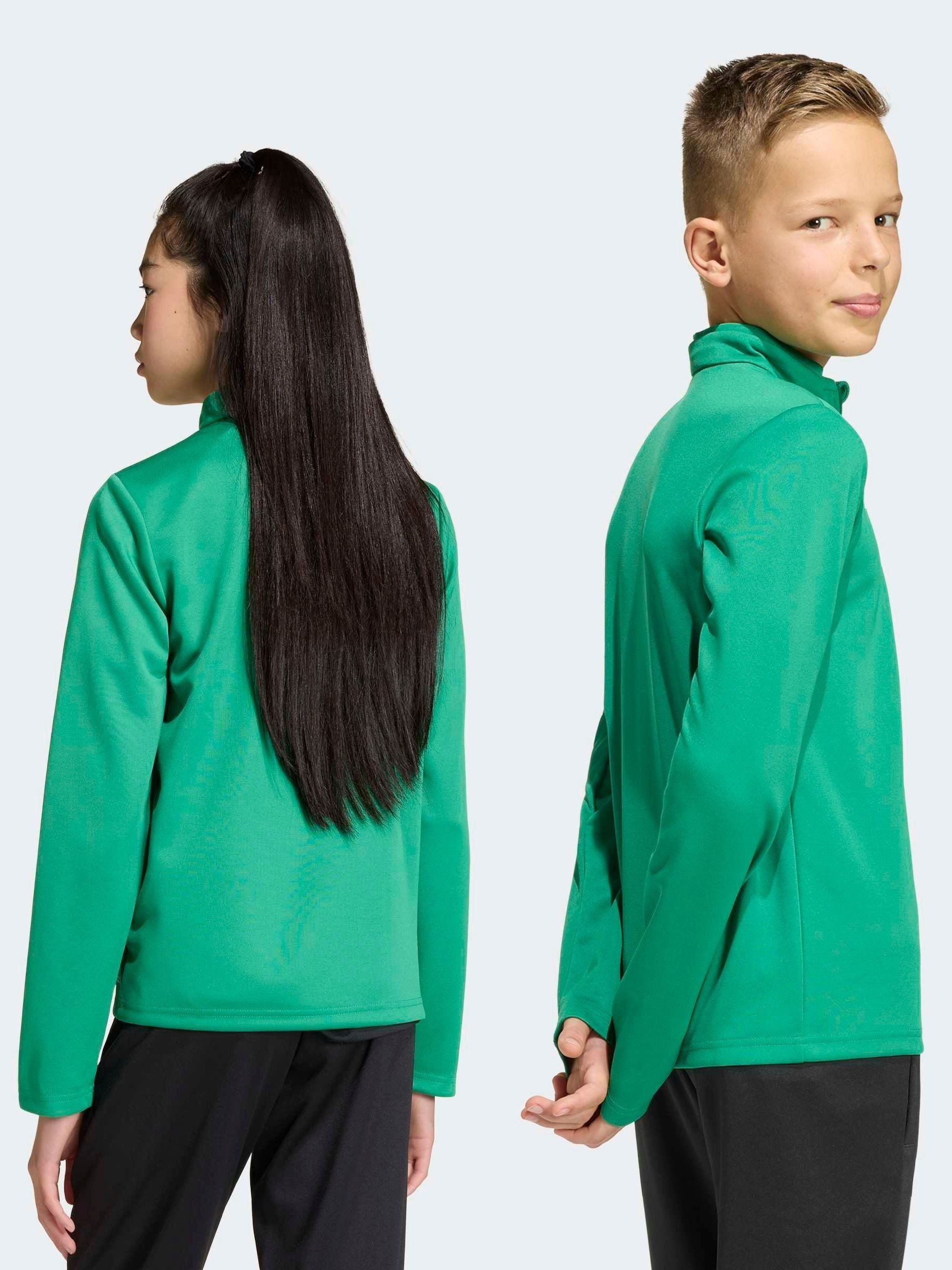 Dsiney Kidz - adidas Green Entrada26 Quarter Zip Training Top image 2