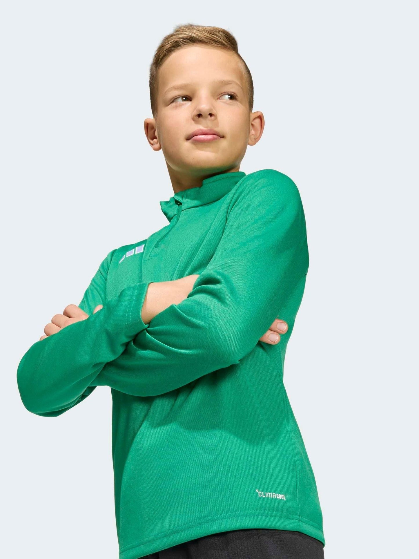 Dsiney Kidz - adidas Green Entrada26 Quarter Zip Training Top image 4