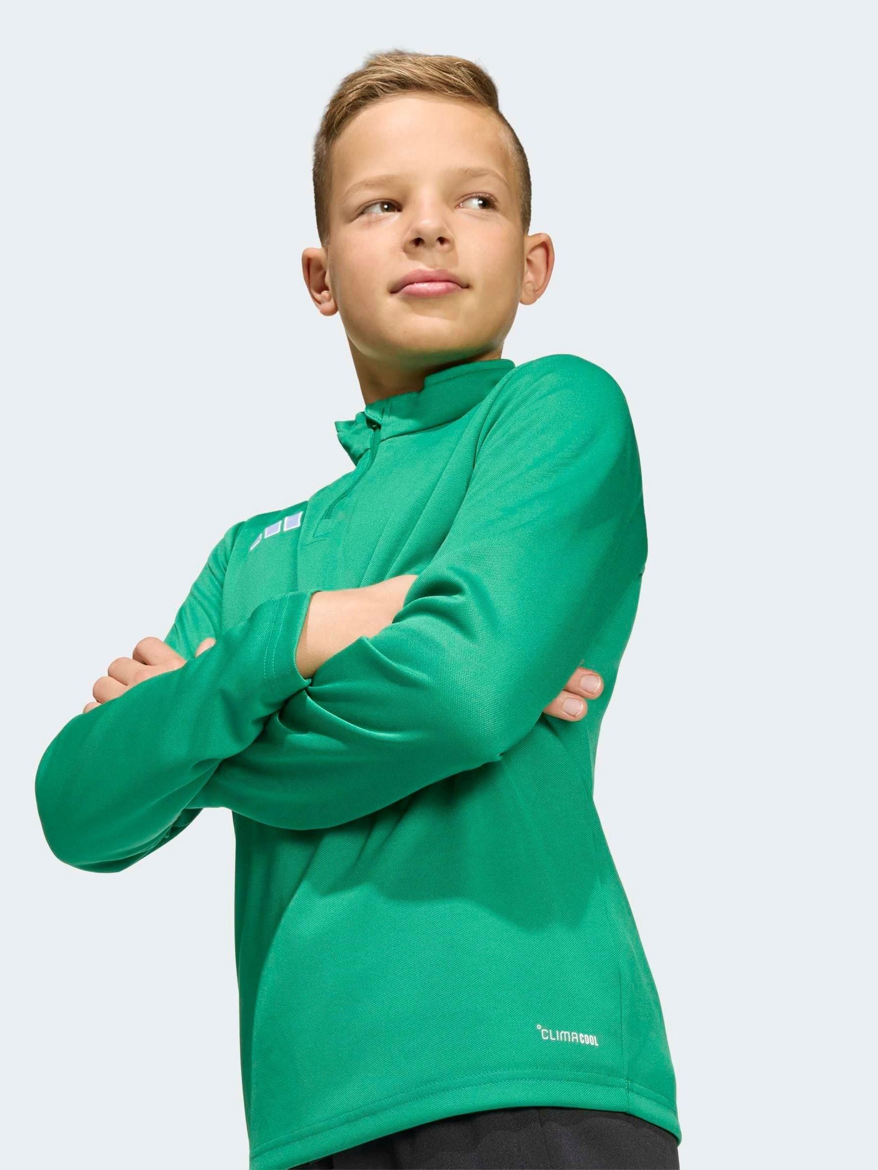 Dsiney Kidz - adidas Green Entrada26 Quarter Zip Training Top image 4