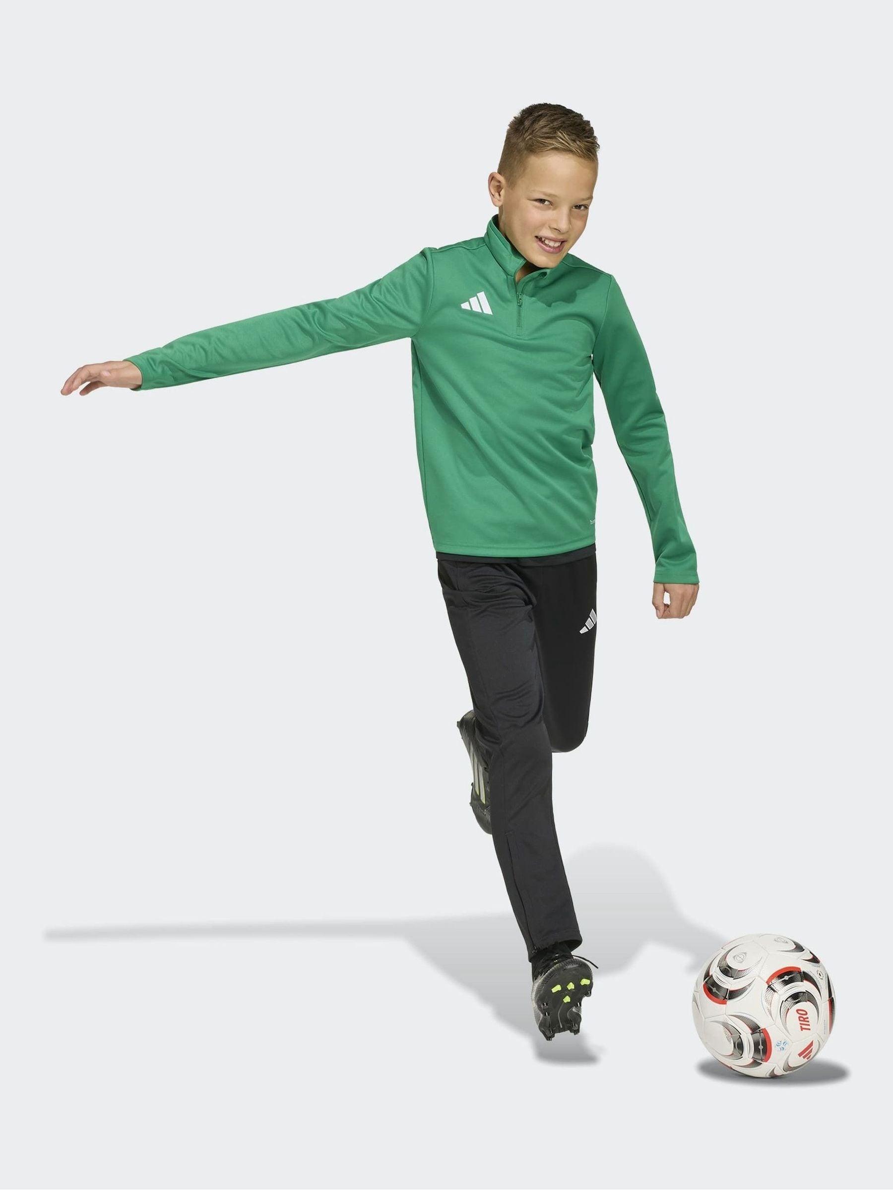Dsiney Kidz - adidas Green Entrada26 Quarter Zip Training Top image 5