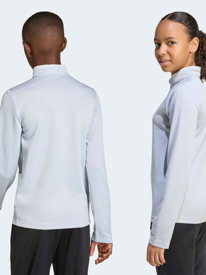 Dsiney Kidz - adidas Grey Entrada 26 Quarter Zip Training Top image 5