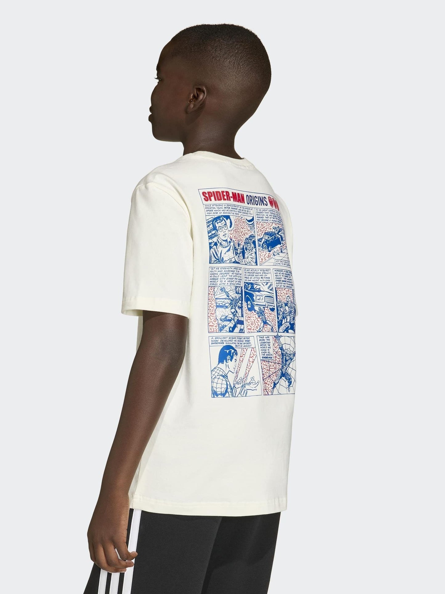 Dsiney Kidz - adidas White Marvel Spider-Man Graphic T-Shirt image 2